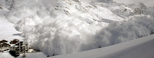 Avalanche à Val d’Isère